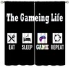 YungHo Boys Gamer Curtains Gaming Decor for Teens Bedroom Video