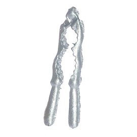 Dollhouse Miniature Silver Nutcracker