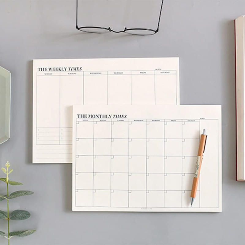 Weekly Planner/Monthly Plan Pad, Tear Off Things to Do Notepad