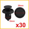REPAIROCK 30 Pcs 10mm Hole Retainer Clips Plastic Drive Rivets