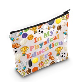 PE Teacher Makeup Bag Gym Teacher Appreciation Gift in My Physical Education Era Cosmetic Bag Physical Education Merch