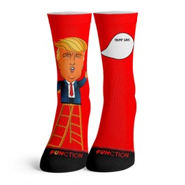 Function - Custom Trump Says Cartoon Fill in the Speech Bubble Adult Socks Republican Funny