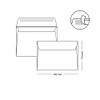 TRANSPARENT ENVELOPES C6 100 Piece - Topp Qualität mit Klebestreifen