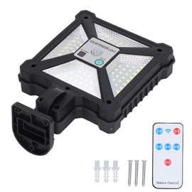 Solar Outdoor Light Motion Sensor IP65 Waterproof LED with Remote Control for Pathway Fence
