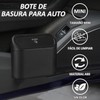 2 Cubo de Basura para Coche con Tapa, Mini Bote