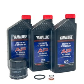 Yamaha Original OEM Yamalube LUB-ATVCG-KT-10 ATV & Side By Side Cold Weather Oil Change Kit W/Yamaha OEM Filter Part # 5GH-13440-80-00 Supercededs Part# 5GH-13440-61-00