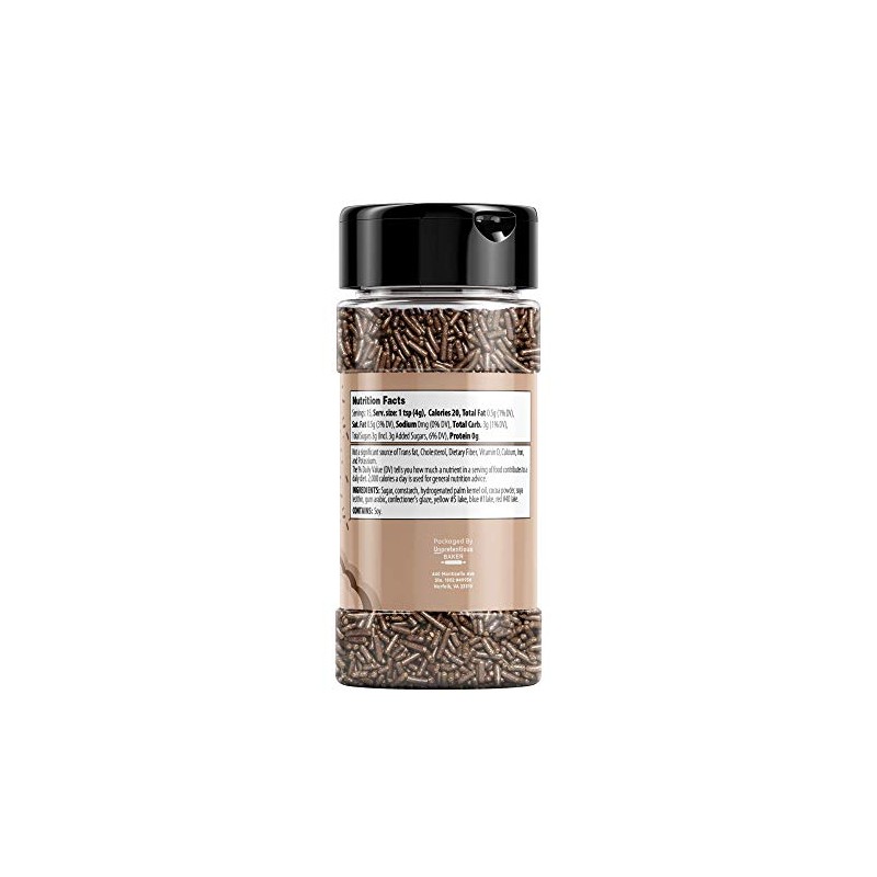 Chocolate Sprinkles By Unpretentious Baker (5 Tbsp) Rich & Real