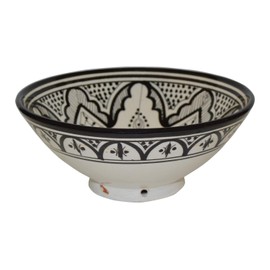 Treasures Of Morocco Ceramic Bowls Moroccan Handmade Serving Exquisite Piece With Vivid Colors 8 inches in Diameter