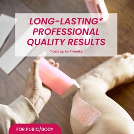 Wax Roller Kit Wax Cartridge, Roll On Wax for Hair Removal, 4 Pcs Depilatory Wax Roller Refill, Roller Waxing Kit for Women Sensitive Skin, Hair Wax Removal for Body Hair, Legs Arms at Home