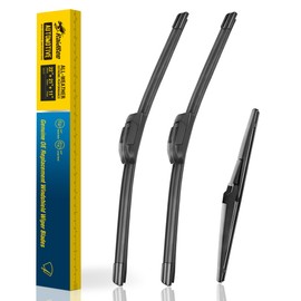 Raidbee® 3 Wipers 22"/21"/11" Replacement For Jeep Grand Cherokee 2021 2020 2019-2014 (Set of 3), 22 Inch+21 Inch Windshield Wiper Blades with 11 Inch Rear Wiper Blade-Original Factory Quality