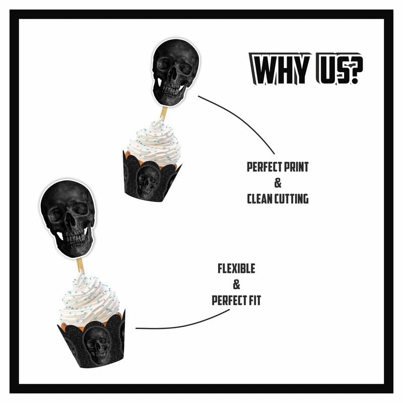 Seyal® Skull Cupcake Wrapper