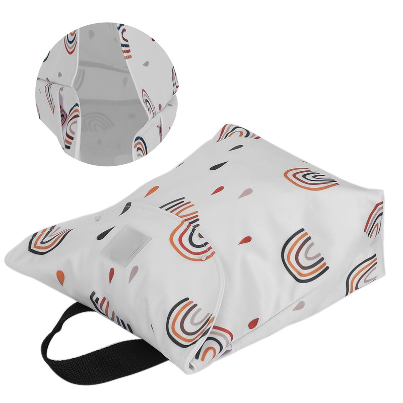 Baby Cloth Diaper Bag Waterproof DoubleLayer Pocket Fashionable Baby Outing
