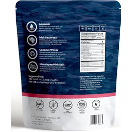 Voli Hydration, Riptide Raspberry, Superfood Hydration, Irish Sea Moss, Aquamin (Natural Magnesium), Coconut Water, Himalayan Pink Salt, Low-Calorie Hydration, 15 Servings (Pack of 1)