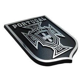 Portugal Crest Black Chrome Plastic car Emblem Decal Sticker Crest PortBC