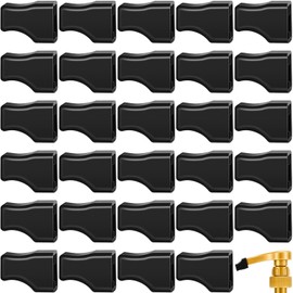 Zhehao 30 Pcs Coffee Syrup Pump Tip Cap Covers Pourer Cap Syrup Covers Black Rubber Caps Fits for Syrup Pump, Pour Dispenser, Oil Liquor Bottle, Keep Syrup Sugar Condiments Olive Clean Preserved