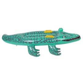 BESPORTBLE Inflatable Alligator Pool Float Versatile Surfboard Fun Quick Inflation Valve for Pool Parties and Beach Outings