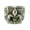 Stigma Mens Silver/Black Fashion Wide Ring Jewelry Size-9