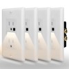 ThunderWay Adjustable LED Night Light Outlet - Tamper Resistant (TR)