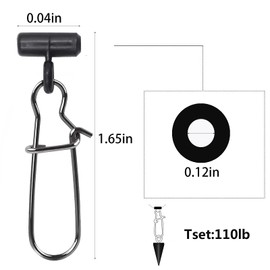 Gourami Sinker Slide for Fishing 30/60pcs Fishing Slide Weight Slides Fishing Line Connector Fishing Accessories