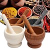 Resin Pestle & Mortar Set Garlic Herb Spice Mixing Grinder