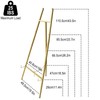 43.5" Gold Easel Stand for Sign,4-Level Height Display Easel with