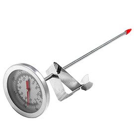 Termómetro para Freír con Lectura Instantánea, Termómetro con Esfera, Termómetro para Cocinar Carne con Vástago de Acero Inoxidable, Medidor de...    