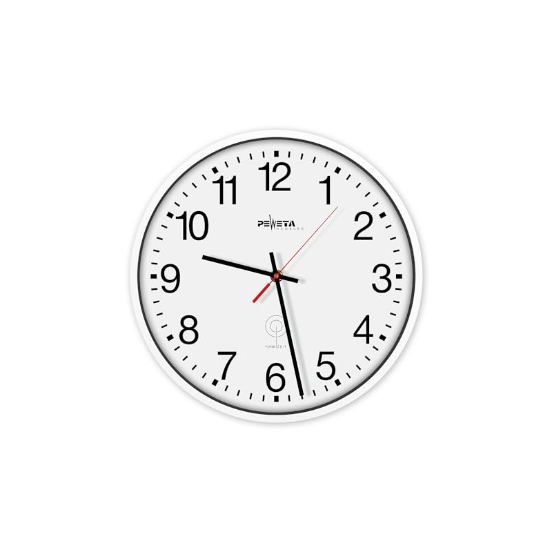 Peweta 51.130.311 51130311 Radio Wall Clock with Arabic Numbers 1.5