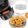 3Pcs Air Fryer Dehydrator Racks Stackable Food Grade Stainless Steel