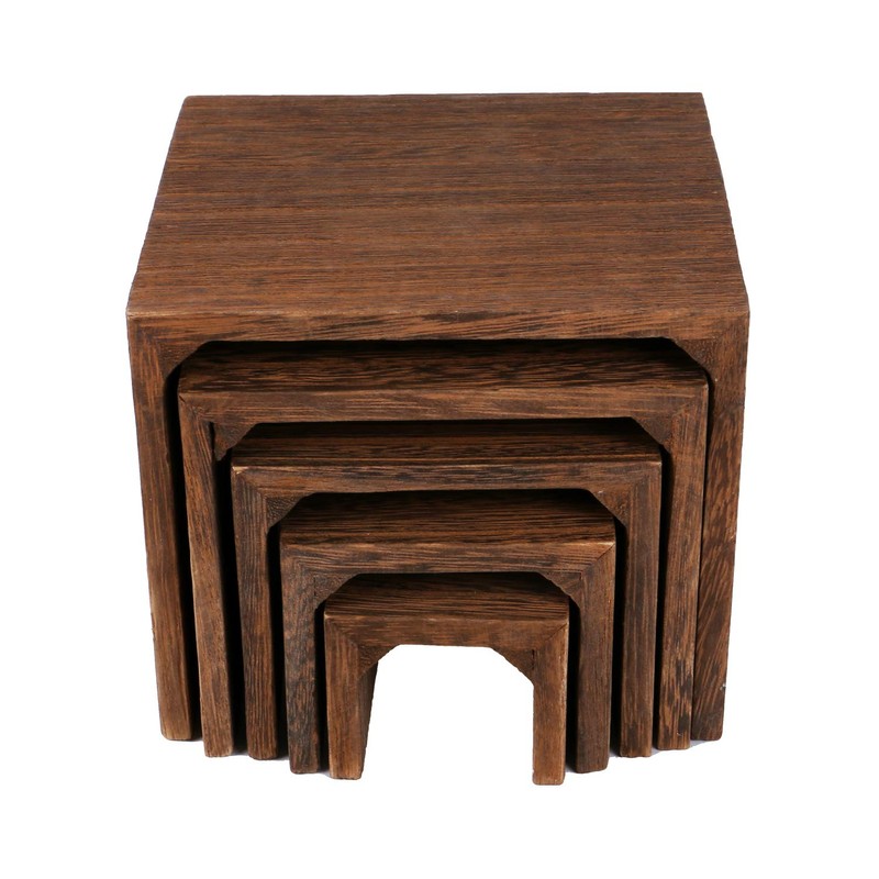 MOOCA 5-Piece Wooden Jewelry Display Risers - Multi-Function Retail Stands