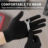 Jesiah Black Cotton Gloves, Soft Thermal Cotton Gloves for Dry