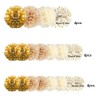 Champagne Tissue Paper Pom Poms, 20 Pcs Neutral Party Decorations,