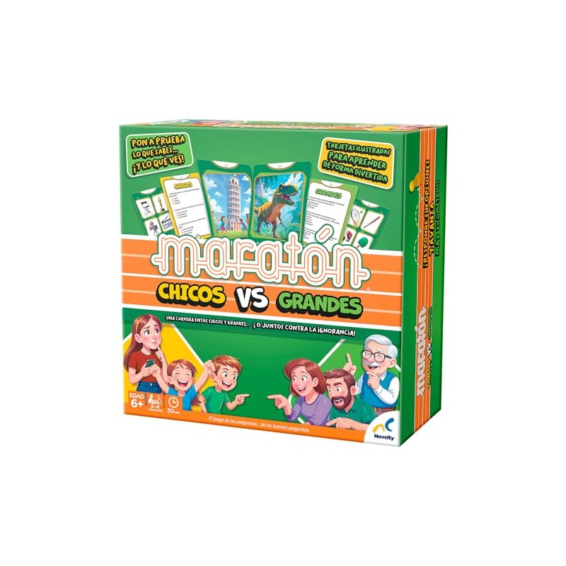 Juego DE Mesa MARATON Chicos VS Grandes Caja Carton