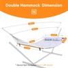 Everyfun Double Hammock with Spreader Bar,Soft Pillow,Max Load 500lbs,Portable Hammock
