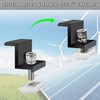 Mailfull Pack of 8 Solar Panel Brackets 30 mm PV