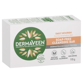 Dermaveen Daily Nourish Soap-Free Cleansing Bar, 115g