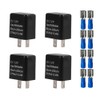 Gebildet 4 x Universal 12 V 2-Pin Flashing Relay, Car