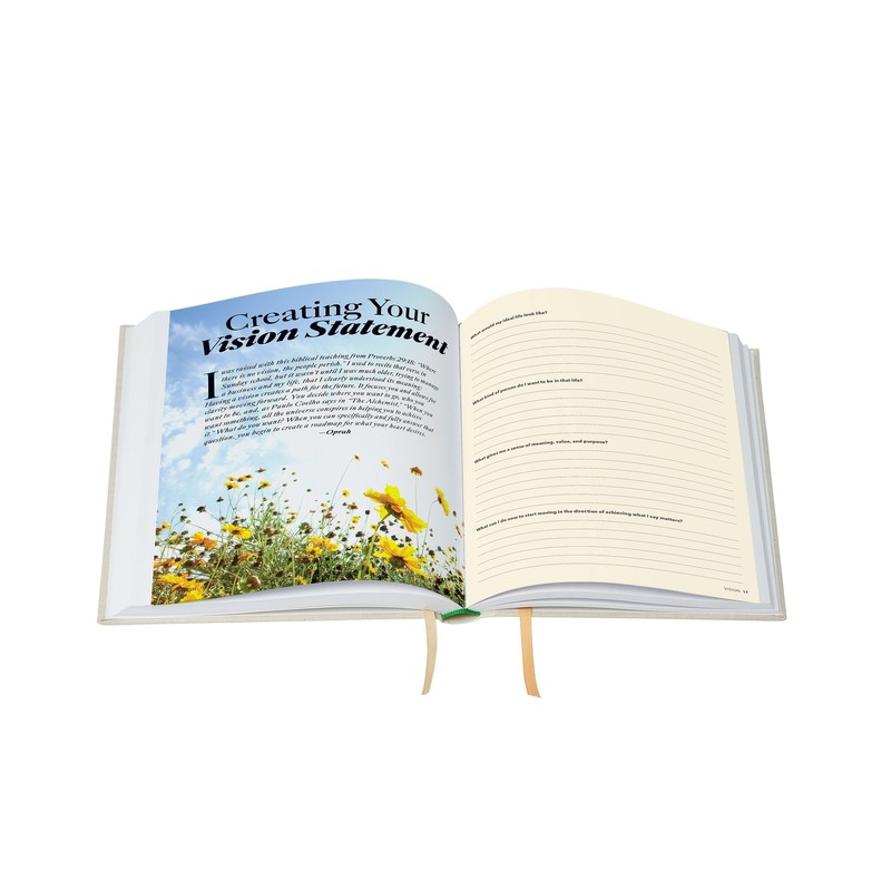 Oprah Daily Beige Planner with Oprah Quotes Undated Weekly Monthly