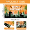 Mocsicka Hunting Birthday Backdrop: Camo Happy Birthday Party Decorations, Deer