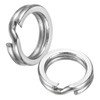 TIXIPEM Split Rings Fishing [60PCS] - Stainless Steel Flattened Terminal