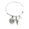 10K Running Gift Adjustable Bangle Charm Bracelet Jewelry She Believed