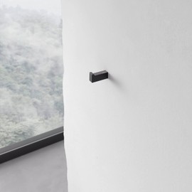 Keuco Black Matt Round Metal Towel Hooks Bathroom Guest Toilet Wall Hooks for Towels and Robes Edition 11