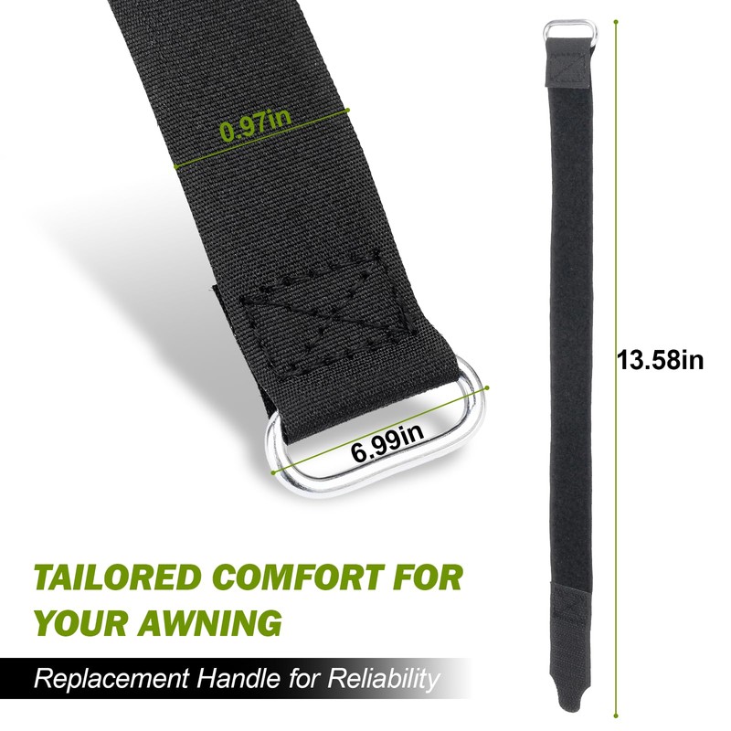 Txdiyifu Rv Awning Arm Safety Strap 2" X 16" Pull