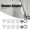 Topyond Shower Head Adapter, ABS Japanese Shower Adapter Connector, G1/2in