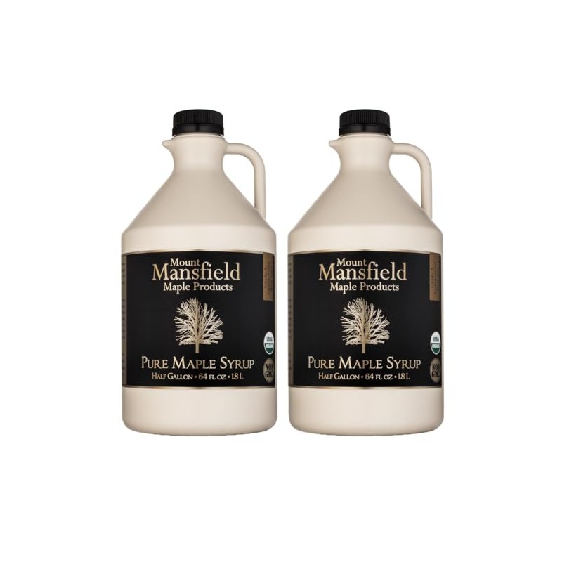 Mansfield Maple Certified Organic Pure Vermont Maple Syrup in Plastic