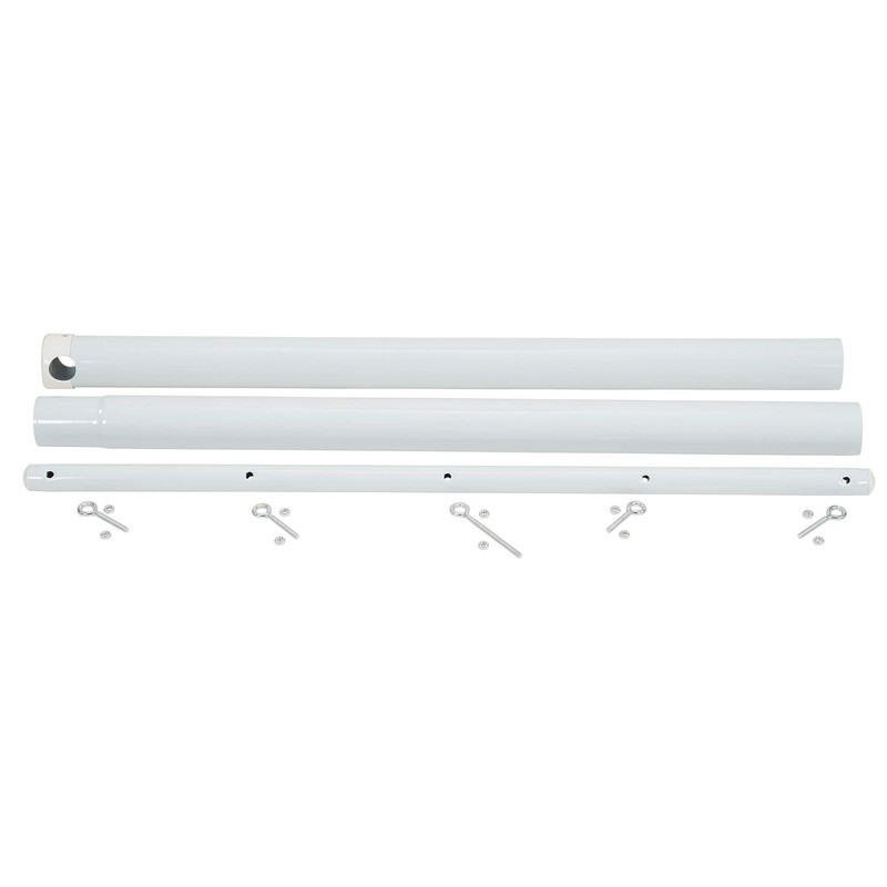 Household Essentials Mega Outdoor Clothesline Single T-Post, White