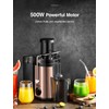 QCen Juicer Machine, 500W Centrifugal Juicer Extractor with Wide Mouth