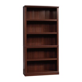 Sauder Miscellaneous Storage 5 Bookcase/Book Shelf, L: 35.28" x W: 13.23" x H: 69.76", Select Cherry finish