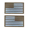 2x3.5 Reflective US USA American Flag Tactical Patches Hook-Fastener Backing
