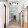 Wheatronic 2 Pack Black LED Flush Mount Ceiling Light Fixture