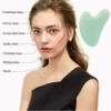 Ditind Gua Sha, Guasha Tool for Face, Natural Jade Stone